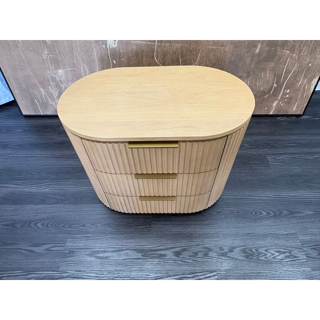 Brown Rh Byron Closed Nightstand – 32" Light Oak | Designed by Harrison & Nicholas Condos For Sale - Image 8 of 18
