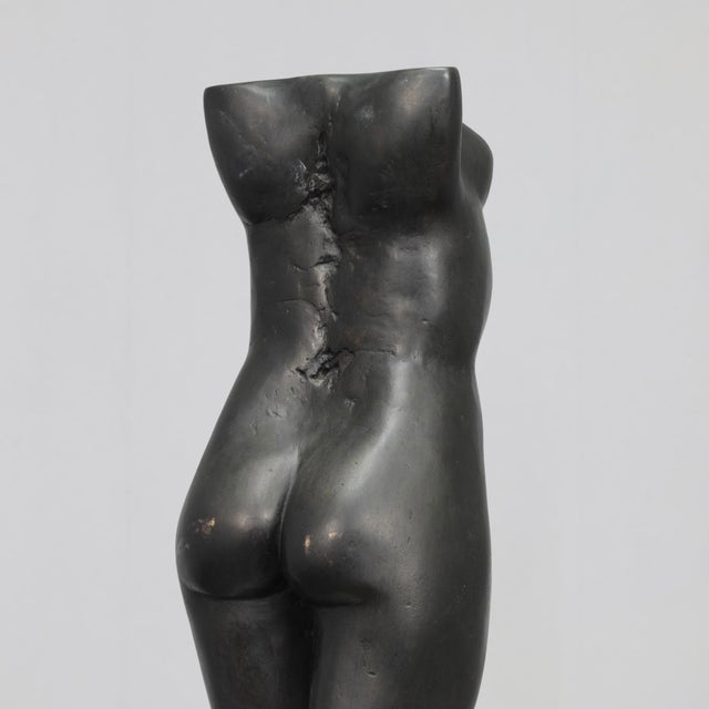 Francine Govers, Nude Female Torso, 1990s, Bronze & Stone For Sale - Image 10 of 12