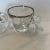Pair of Dorothy Thorpe Style Silver Rimmed Espresso Cups For Sale - Image 4 of 5