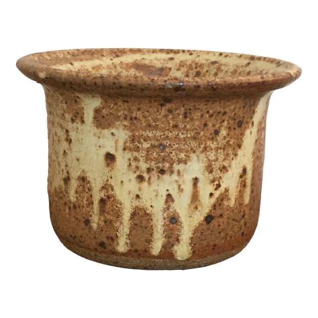 70s Elisa Gaul Mid Century Modern Studio Ceramic Vessel For Sale