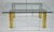 Mid-Century Modern Italian Lacquered Thin Line Brass Square Spacer Coffee Table For Sale - Image 12 of 12