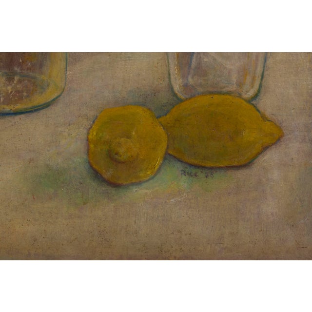 Anne Estell Rice (1877-1959, American) Still Life With Bottles Oil Paint on Masonite For Sale In San Francisco - Image 6 of 7