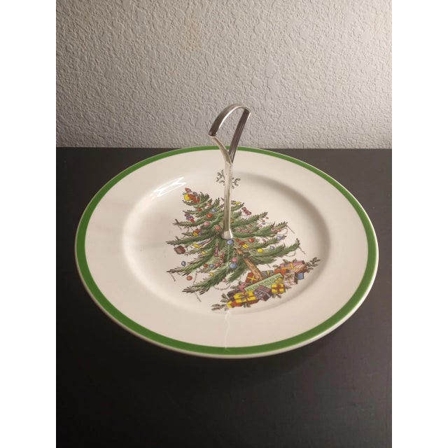 Vintage Spode England Tidbit Platter For Sale In Dallas - Image 6 of 8