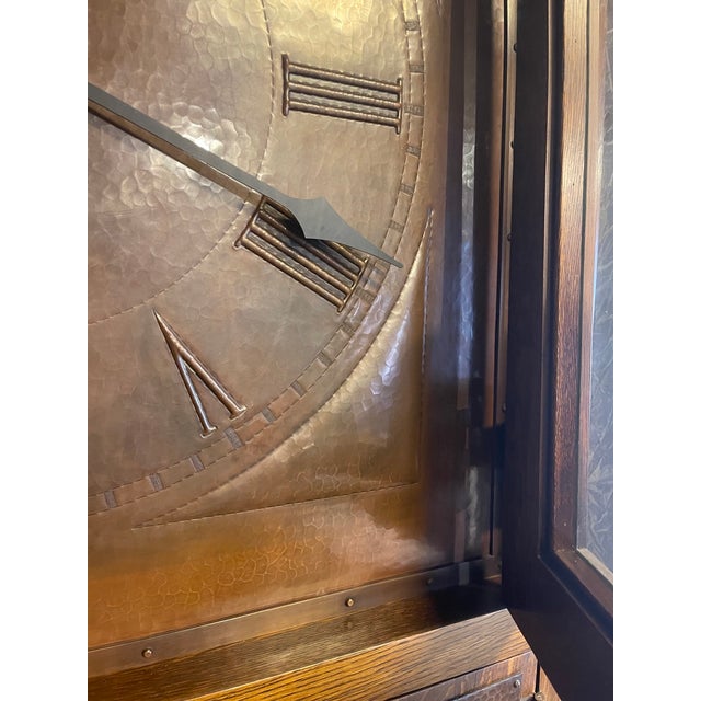 Chestnut 1990s Stickley Grove Park Inn Mission Clock, #49 of Only 50 Built. For Sale - Image 8 of 12