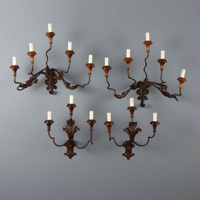 Iron and Sheet Metal Appliques, Set of 4 For Sale - Image 10 of 10