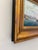 Framed Coastal Harbor Oil Painting For Sale - Image 4 of 6