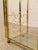 Vintage Hollywood Regency Brass Bar Cart With Glass Shelves For Sale - Image 4 of 11