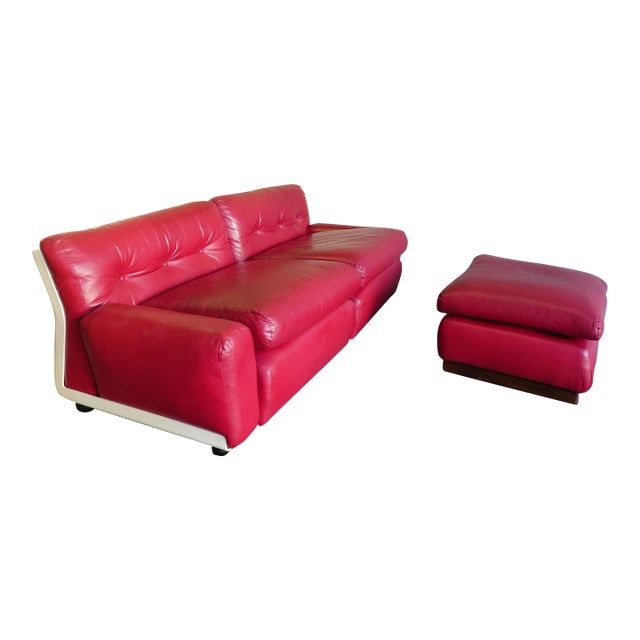 Mario Bellini for B&b Italia Amanta Sectional Sofa/Lounge Chairs, 1973 - Set of 3 For Sale