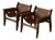 1973 Attributed to Sergio Rodrigues Kilin Armchairs in Freijo Wood & Leather by Oca, Brazil For Sale