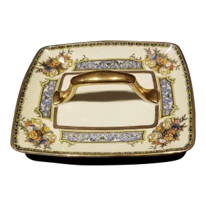 Over Century Antique Noritake Luxury Hand Painted Lemon Dish(1918-1921)