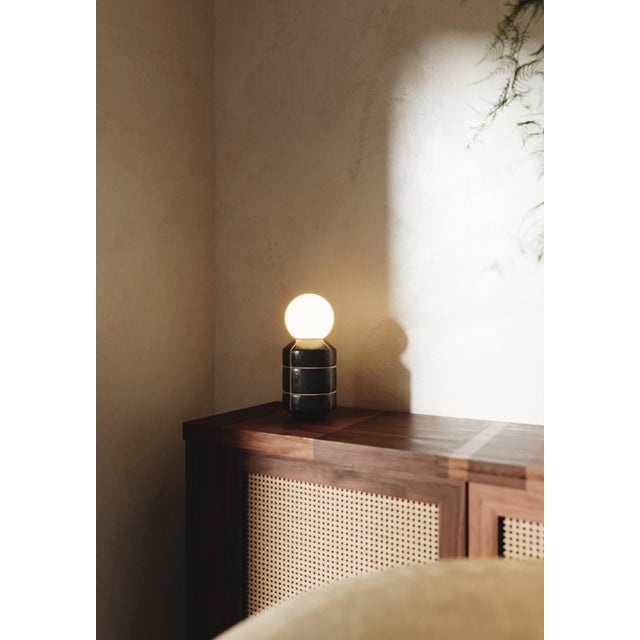 Ceramic Base Spot Table Lamp by Svitanok For Sale - Image 6 of 11