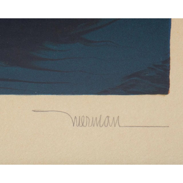 1970s 1974 “Cosmic Wind” Abstract Lithograph by Leonardo Nierman For Sale - Image 5 of 8