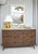 Bespoke Cerused Oak Chest in the Mid-Century Manner with a travertine top and multiple drawers. This chest can be made to...