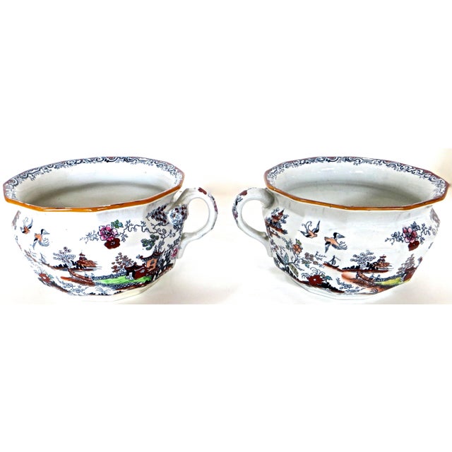 Six Piece "Mason's Ironstone" Toiletry Set, English, Circa 1835 For Sale - Image 9 of 18