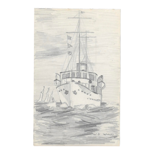 1943 Nautical Drawing by William Wood