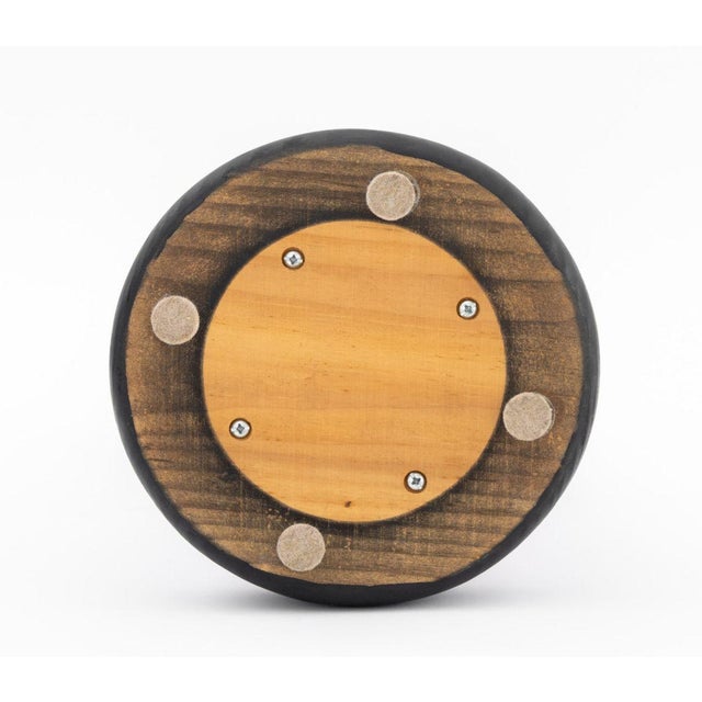 Brown Late 20th Century Modernist Biomorphic Wood Revolving Sculpture For Sale - Image 8 of 8