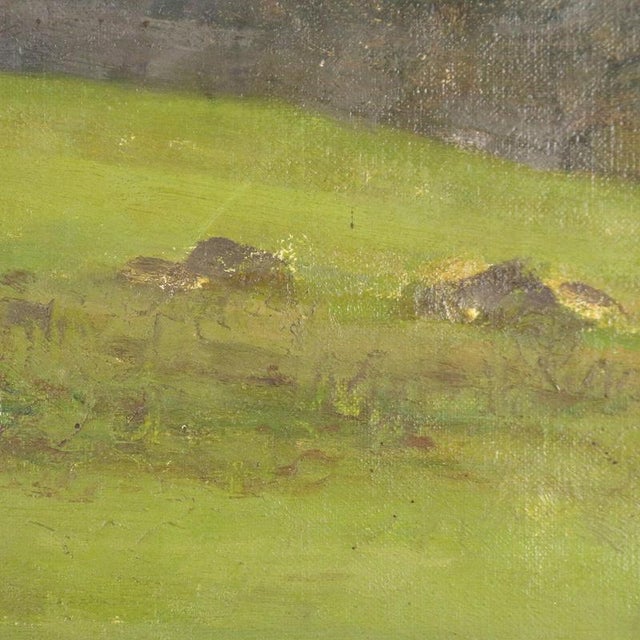 Eugenio Spreafico, Glimpse of Lombard Countryside, Oil Painting on Canvas For Sale - Image 4 of 8