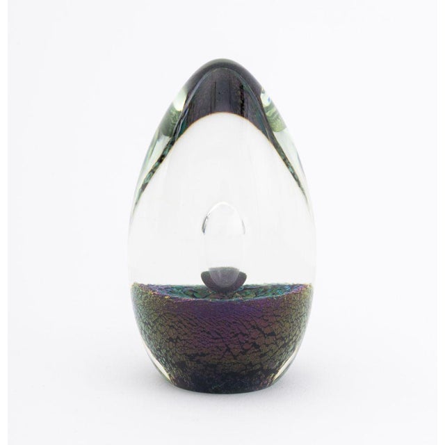 Encased Bubble Art Glass Paperweights, 6 For Sale - Image 12 of 15