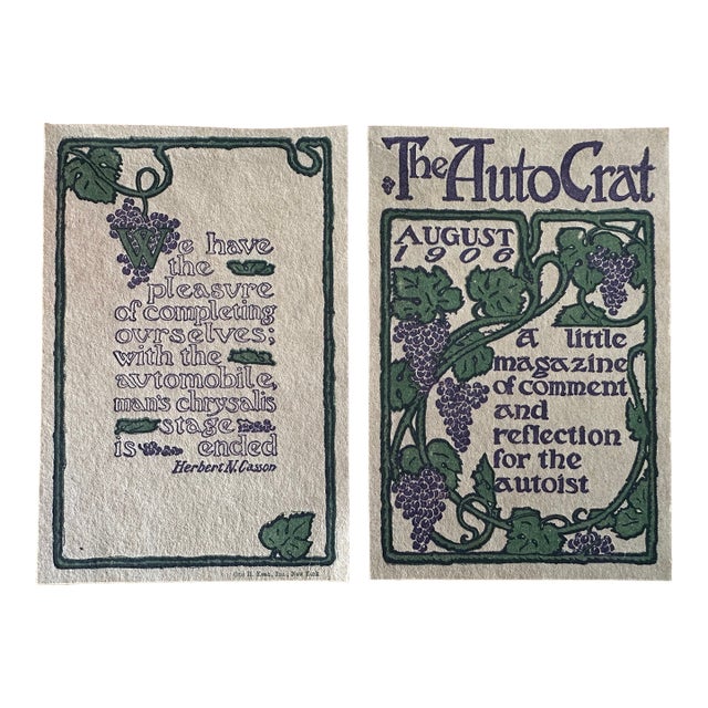 Antique Automobile Advertising Ephemera For Sale