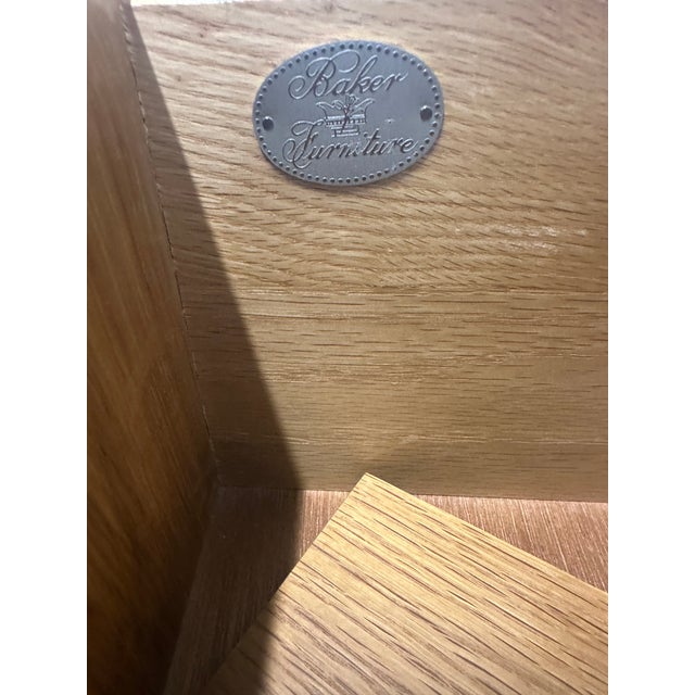 Wood 1980s Baker Furniture Georgian Oak Dresser For Sale - Image 7 of 12