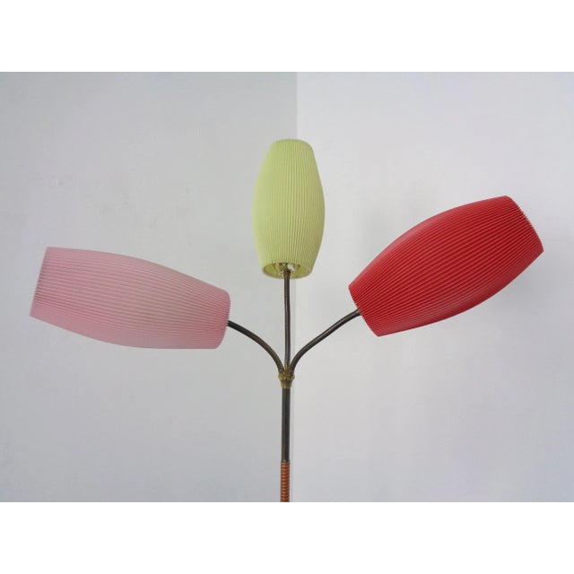 Mid-Century Adjustable Floor Lamp with Three Lanterns, 1950s For Sale - Image 10 of 18