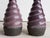 Pair of Vintage Twisted Violet Glazed Terracotta Pottery Vases, Mid 20th Century For Sale - Image 10 of 13