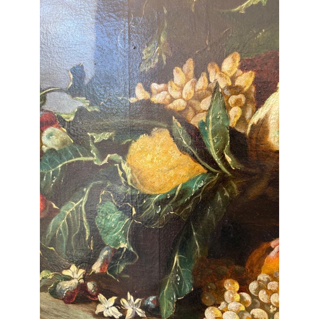 Still Life Composition, 19th Century, Oil Painting on Canvas, Framed For Sale - Image 5 of 12