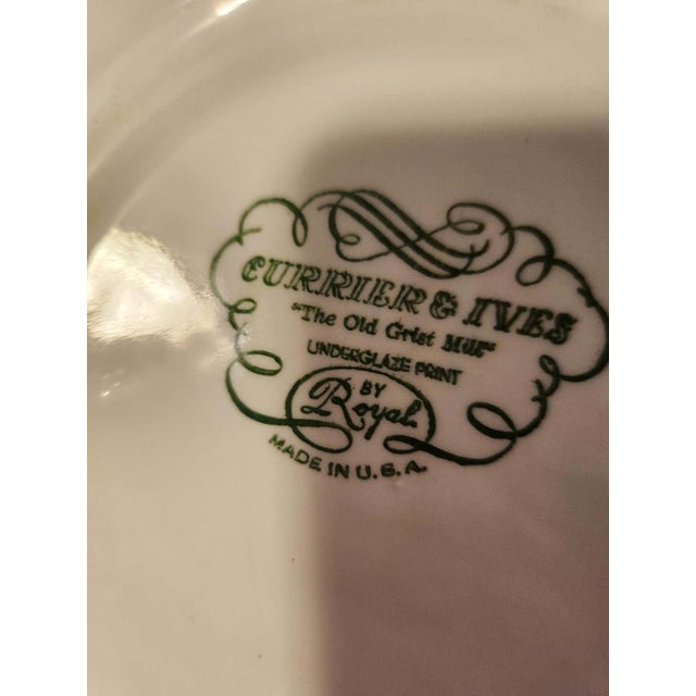 Vintage Royal China Currier & Ives Blue Dinnerware & Glassware Set - 67 Pieces For Sale - Image 9 of 11