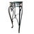 French Empire Style Wrought Iron & Black Marble Serpentine Console Table For Sale - Image 4 of 11