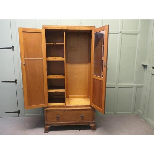 Wood Arts Deco Gentlemans Wardrobe Compactum, 1920 For Sale - Image 7 of 8