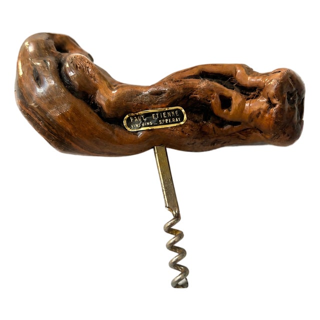 Mid-Century French Grapevine Corkscrew by Laurent Siret for Paul Etienne, 1960s For Sale