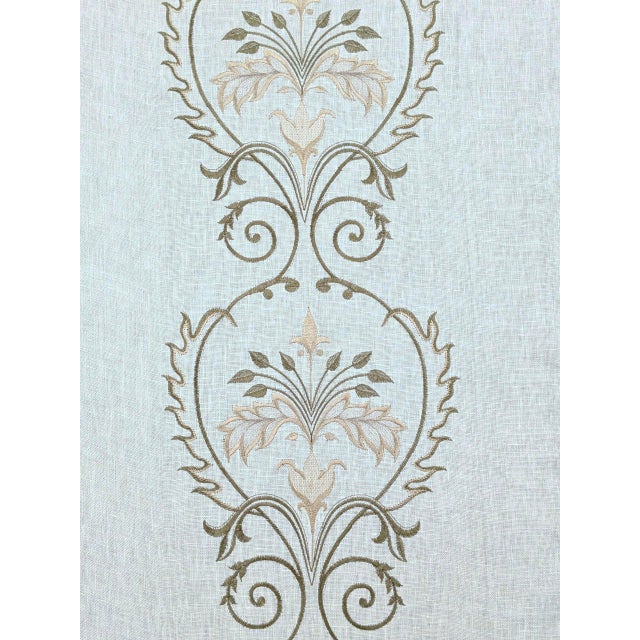 Listing is for 6.25 yards of this magnificent vintage Colefax and Fowler semi-sheer drapery fabric. This exquisite luxury...