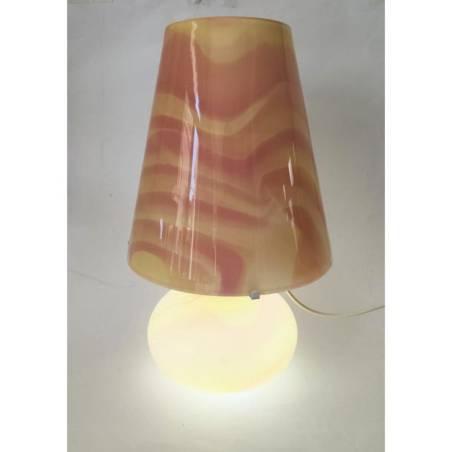 Pink Murano Glass Table Lamp attributed to Maestri Di Murano, 1970s For Sale - Image 4 of 15
