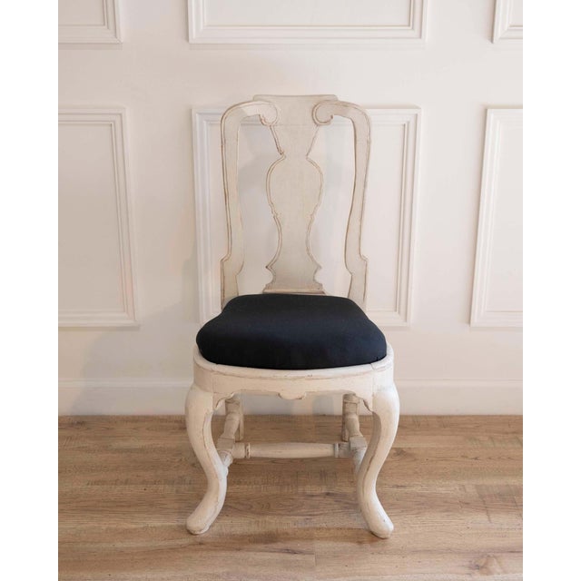 Wood Set of eight Swedish chairs dates to the mid-18th century, circa 1760 For Sale - Image 7 of 11