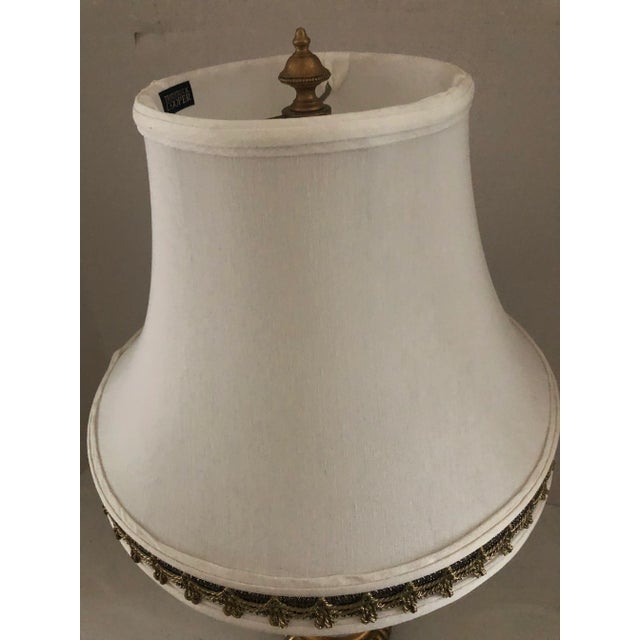 Blue Frederick Cooper Neoclassical Porcelain Lamp For Sale - Image 8 of 13