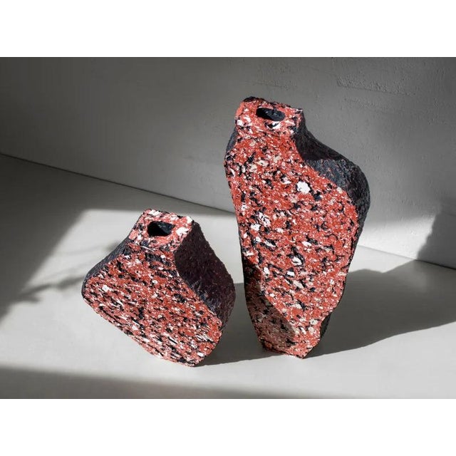 Concrete Sculptural Vases by Donatas Zukauskas, Set of 2 For Sale - Image 9 of 10