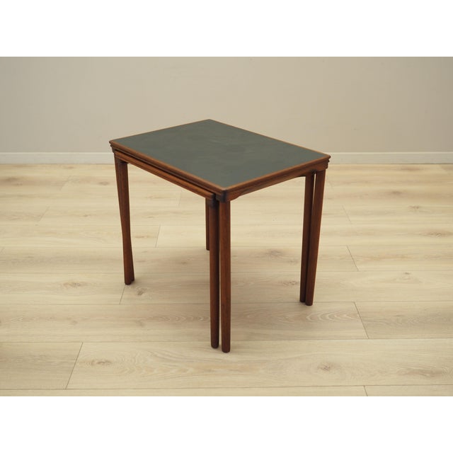 Vintage Danish Nesting Tables in Teak, 1970s, Set of 2 For Sale - Image 3 of 10