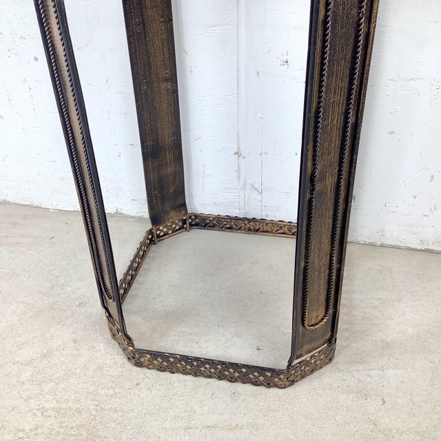 Decorative Pedestal Table With Octagonal Wood Top For Sale - Image 12 of 12