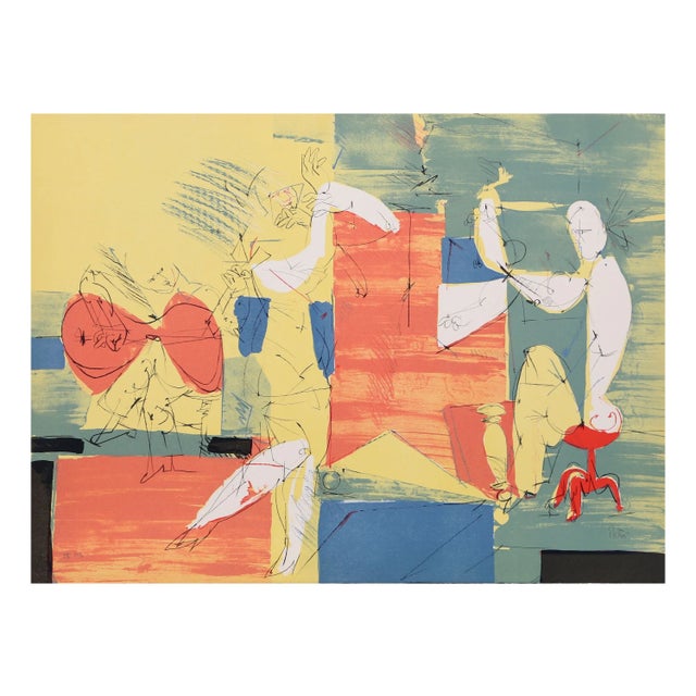 Dimitri Petrov "Cubist Band" Lithograph For Sale