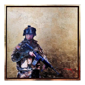 Duke Windsor, Impressionist Figurative Acrylic Painting, "Warrior Princess"