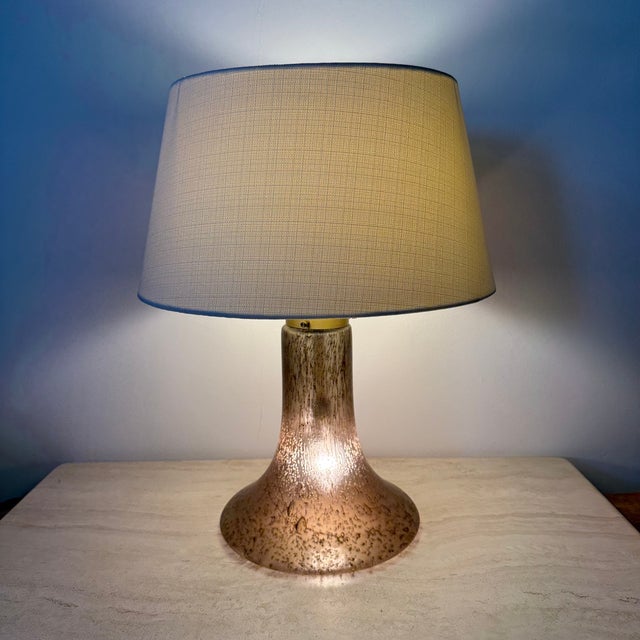 Vintage Glass Table Lamp from Peil & Putzer, 1970s, in Good conditions. Designed 1970 to 1979 This piece has an...