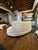 One Vintage Kidney Shaped Sofa For Sale - Image 9 of 12