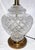 Midcentury Waterford cut crystal table lamp in the Alana motif, heavy and solid as expected form Waterford, nice apple...