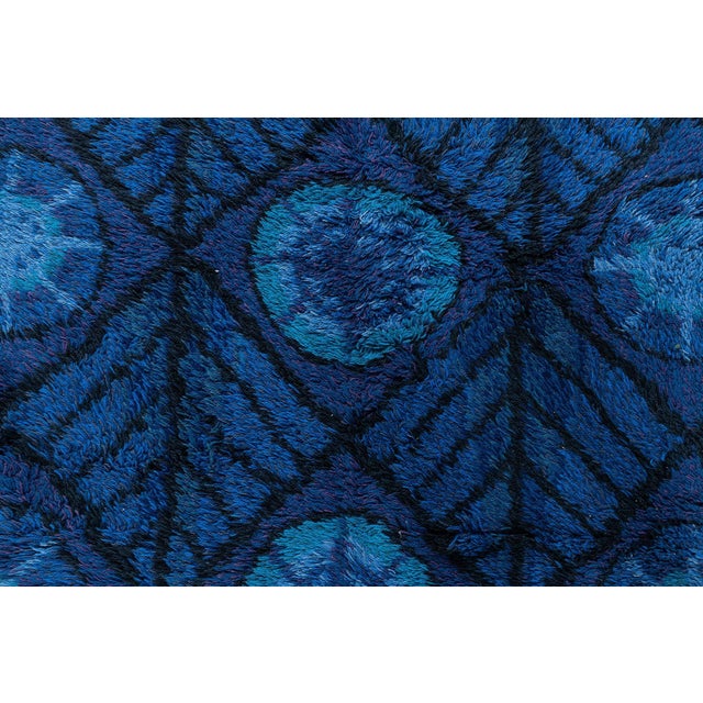 Vintage Swedish Rya Rug by Marianne Richter Doris Leslie Blau Collection For Sale - Image 10 of 10