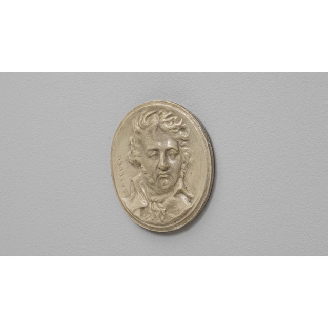 Mid 20th Century 20th Century France Ceramic Wall Art Of A Man By Kleber For Sale - Image 5 of 18