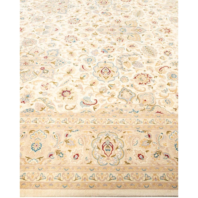 Solo Rugs Mogul, One-of-a-Kind Hand-Knotted Area Rug - Ivory, 9' 2" x 11' 10" For Sale - Image 4 of 8