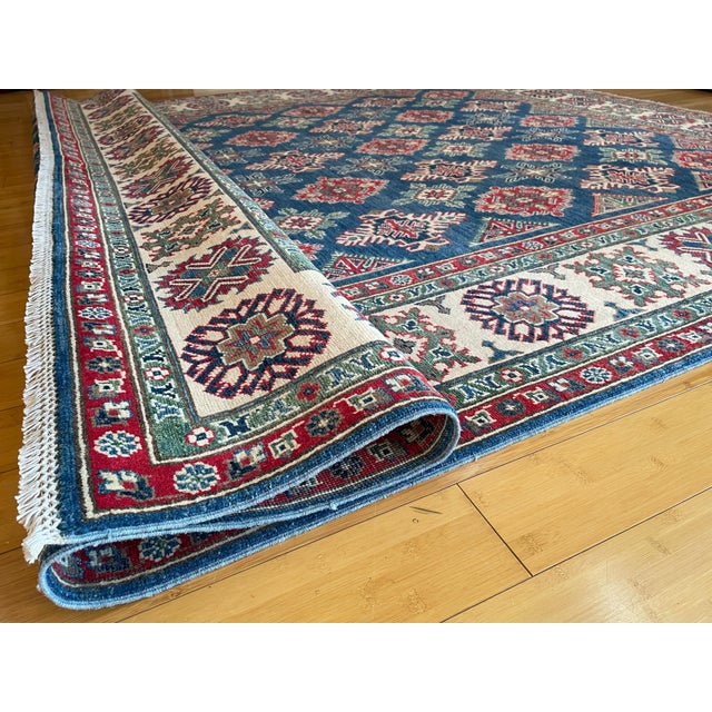 Tribal Tribal Super Kazak Area Rug 8x10 For Sale - Image 3 of 11