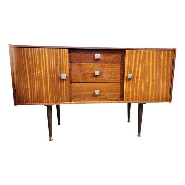 1960s Mid Century Modern Tola Wood Sideboard For Sale