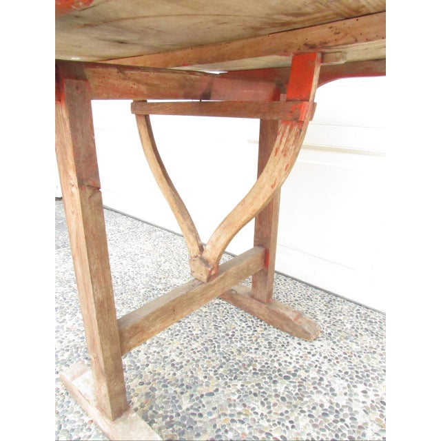 Antique French Wine Tasting Table For Sale - Image 12 of 12
