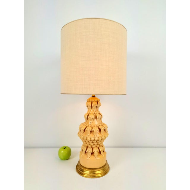 Ceramic Table Lamp by Cerámica Bondia Manises, Spain, 1960 For Sale - Image 4 of 9